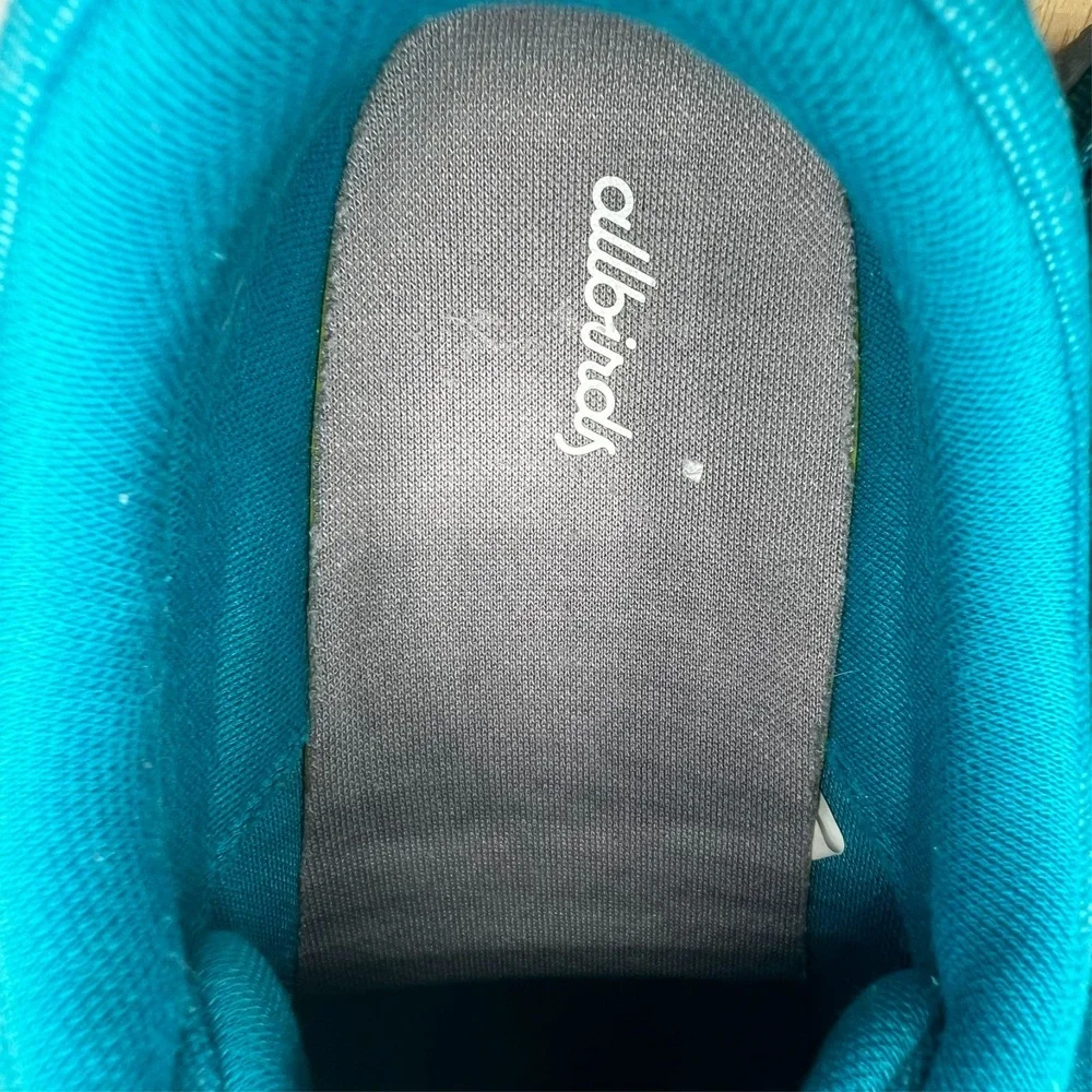 Allbirds Thrive Men's  10 Teal Canvas Pacers  Casual‎ Shoes Sneakers EUC